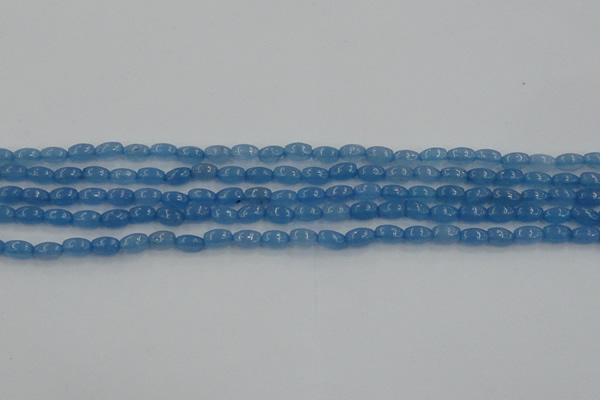 CCN4521 15.5 inches 4*6mm rice candy jade beads wholesale