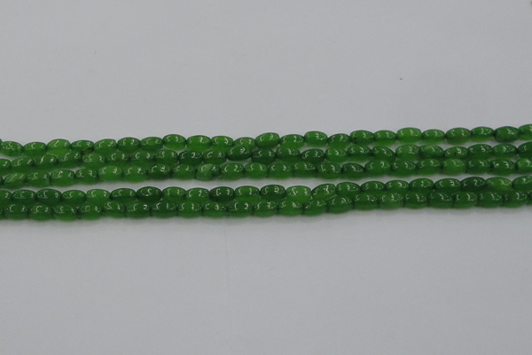 CCN4523 15.5 inches 4*6mm rice candy jade beads wholesale