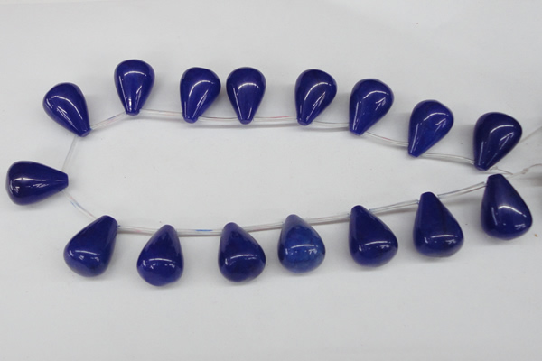 CCN468 15.5 inches Top-drilled 18*25mm teardrop candy jade beads