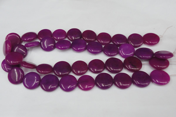 CCN500 15.5 inches 20mm flat round candy jade beads wholesale
