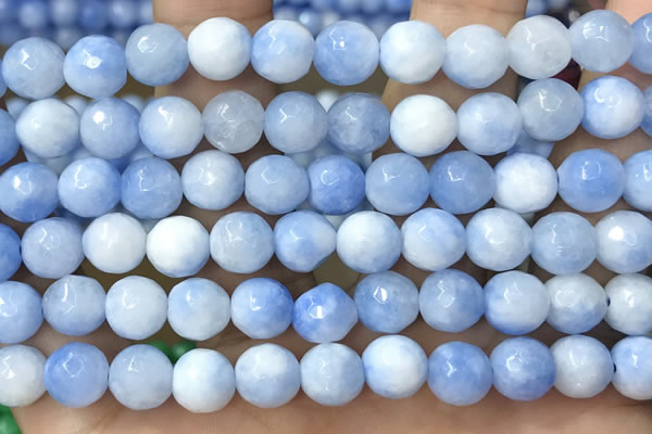 CCN5051 15.5 inches 8mm & 10mm faceted round candy jade beads