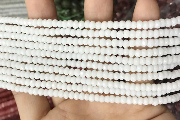 CCN5100 15 inches 3*4mm faceted rondelle candy jade beads