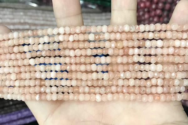 CCN5103 15 inches 3*4mm faceted rondelle candy jade beads