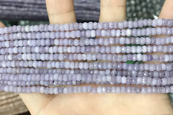 CCN5108 15 inches 3*4mm faceted rondelle candy jade beads