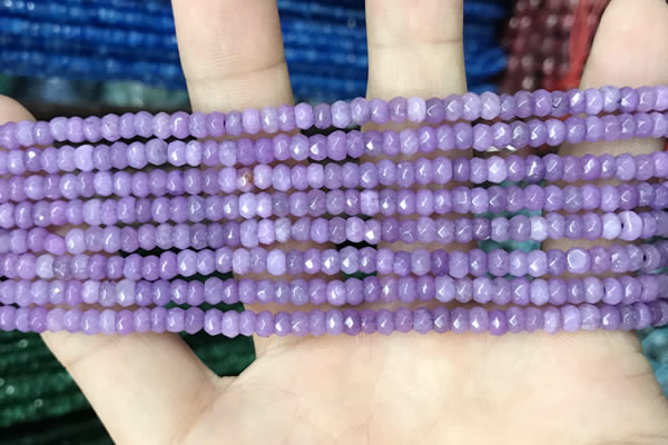 CCN5109 15 inches 3*4mm faceted rondelle candy jade beads