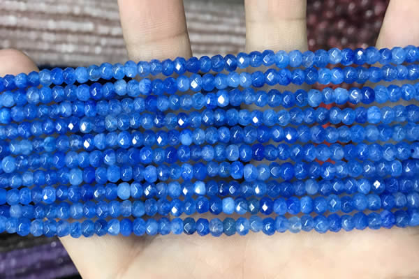 CCN5114 15 inches 3*4mm faceted rondelle candy jade beads