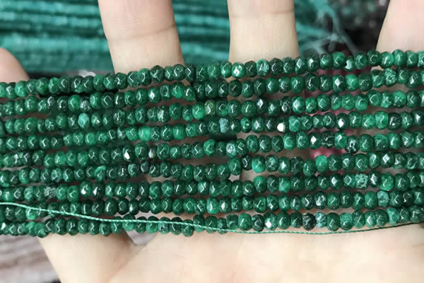 CCN5122 15 inches 3*4mm faceted rondelle candy jade beads
