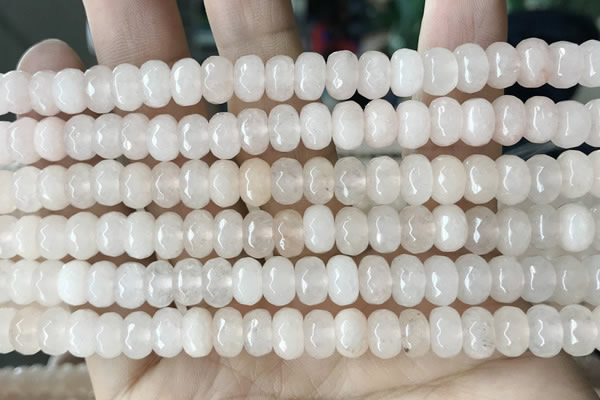 CCN5130 15 inches 5*8mm faceted rondelle candy jade beads