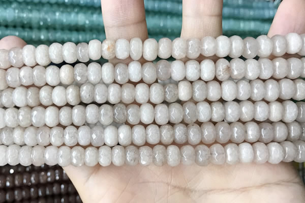 CCN5133 15 inches 5*8mm faceted rondelle candy jade beads