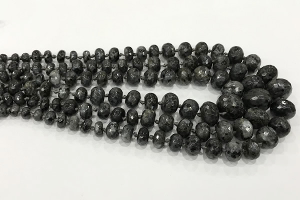 CCN5177 5*8mm - 14*20mm faceted rondelle candy jade graduated beads