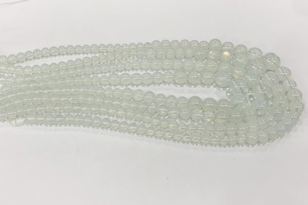 CCN5185 6mm - 14mm round opal gemstone graduated beads