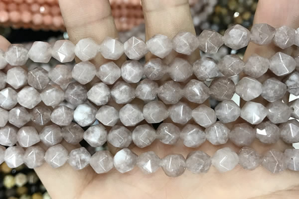 CCN5250 15 inches 8mm faceted nuggets candy jade beads