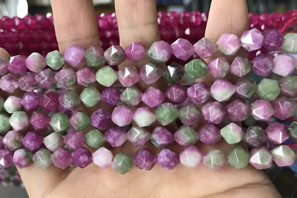 CCN5262 15 inches 8mm faceted nuggets candy jade beads