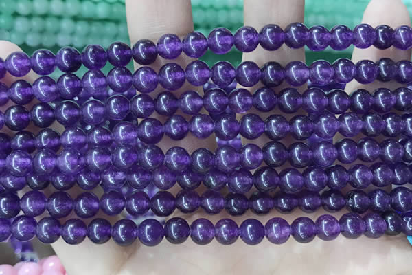 CCN5294 15 inches 6mm round candy jade beads Wholesale
