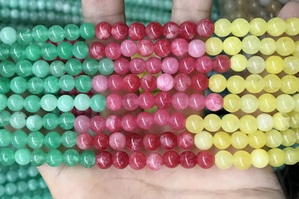 CCN5297 15 inches 6mm round candy jade beads Wholesale