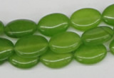 CCN532 15.5 inches 10*14mm oval candy jade beads wholesale