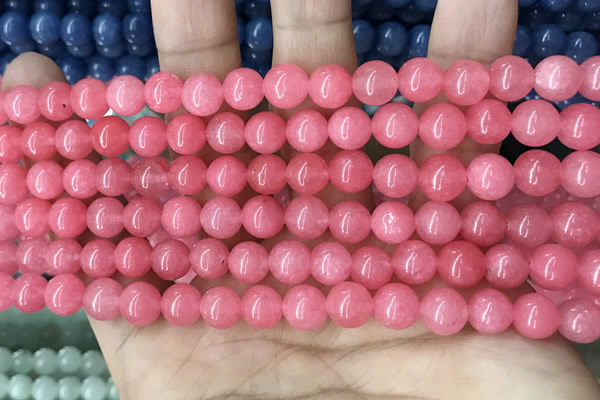 CCN5327 15 inches 8mm round candy jade beads Wholesale