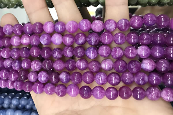 CCN5363 15 inches 8mm round candy jade beads Wholesale
