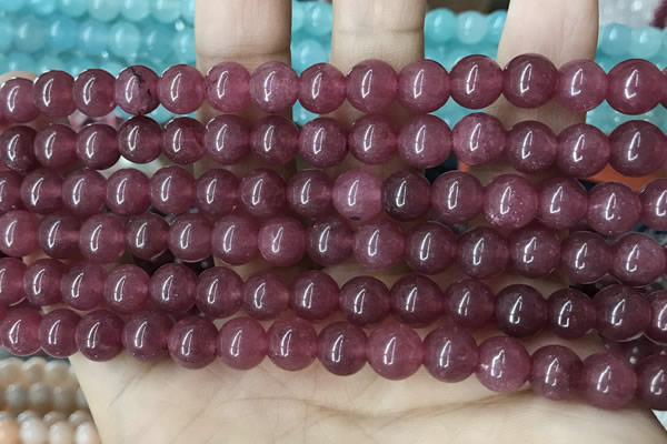 CCN5368 15 inches 8mm round candy jade beads Wholesale