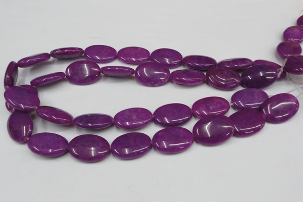 CCN549 15.5 inches 18*25mm oval candy jade beads wholesale