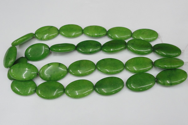 CCN553 15.5 inches 20*30mm oval candy jade beads wholesale