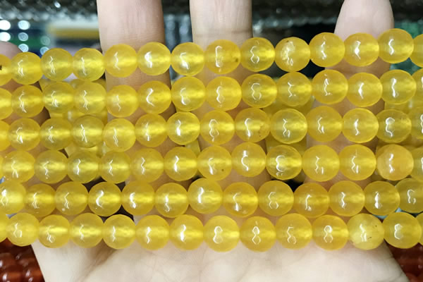 CCN5707 15 inches 8mm faceted round candy jade beads