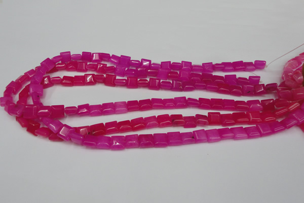 CCN587 15.5 inches 8*8mm square candy jade beads wholesale