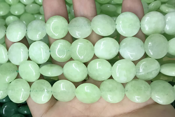 CCN5900 15 inches 15mm flat round candy jade beads Wholesale