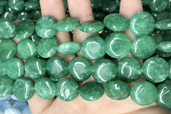 CCN5906 15 inches 15mm flat round candy jade beads Wholesale