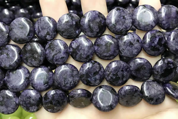CCN5917 15 inches 15mm flat round candy jade beads Wholesale
