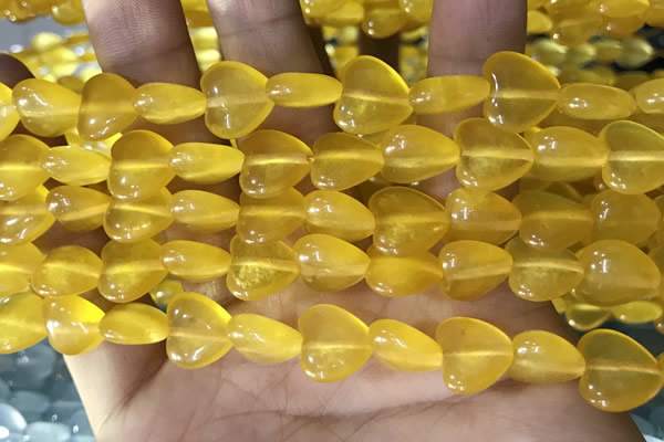 CCN5931 15 inches 12*12mm heart candy jade beads Wholesale