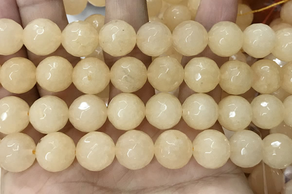 CCN6349 6mm, 8mm, 10mm, 12mm & 14mm faceted round candy jade beads