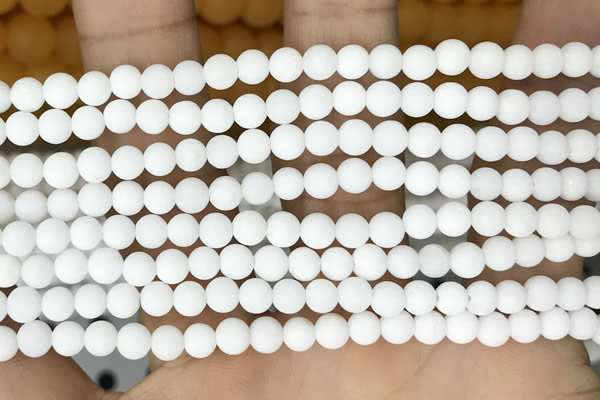 CCN6378 15.5 inches 6mm, 8mm, 10mm & 12mm round matte candy jade beads