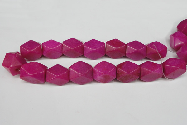 CCN672 15.5 inches 18*25mm faceted nuggets candy jade beads