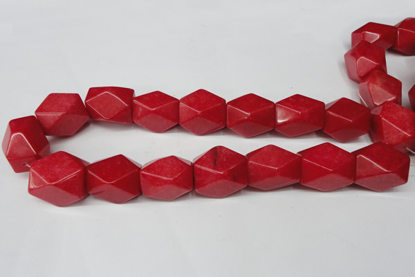 CCN673 15.5 inches 18*25mm faceted nuggets candy jade beads