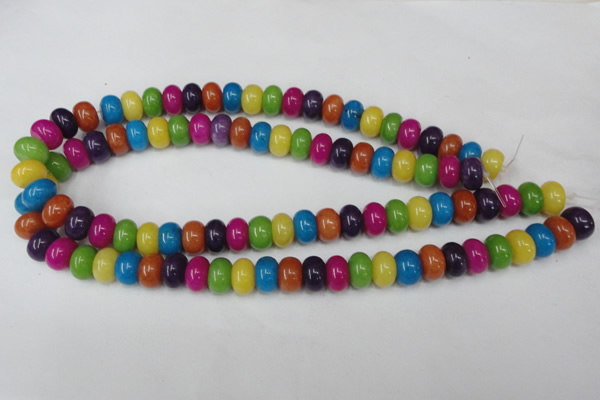 CCN722 15.5 inches 8*12mm rondelle candy jade beads wholesale