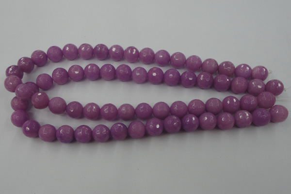 CCN812 15.5 inches 10mm faceted round candy jade beads wholesale