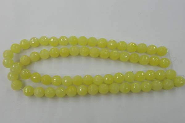 CCN827 15.5 inches 12mm faceted round candy jade beads wholesale