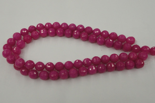 CCN839 15.5 inches 14mm faceted round candy jade beads wholesale