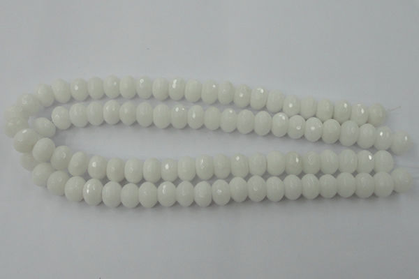 CCN904 15.5 inches 9*12mm faceted rondelle candy jade beads