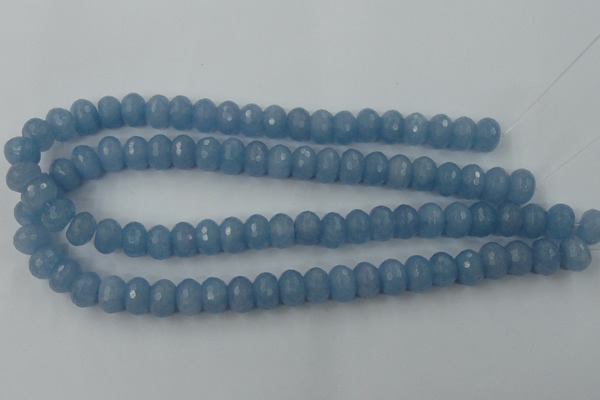 CCN909 15.5 inches 9*12mm faceted rondelle candy jade beads