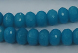 CCN910 15.5 inches 9*12mm faceted rondelle candy jade beads