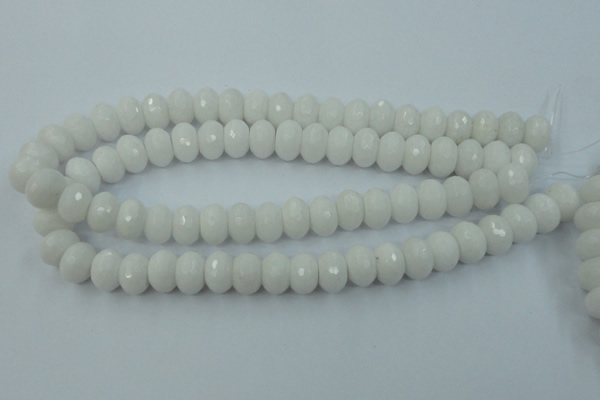 CCN915 15.5 inches 10*14mm faceted rondelle candy jade beads
