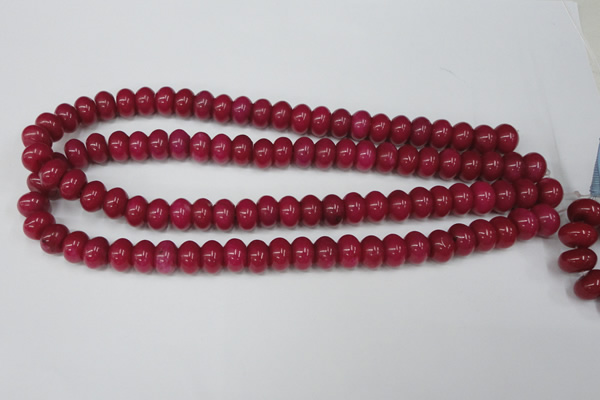 CCN93 15.5 inches 8*12mm rondelle candy jade beads wholesale