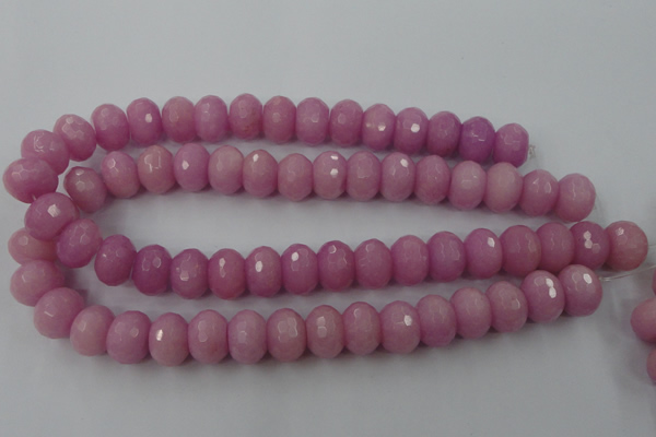 CCN939 15.5 inches 12*16mm faceted rondelle candy jade beads