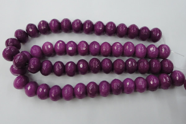 CCN946 15.5 inches 14*18mm faceted rondelle candy jade beads