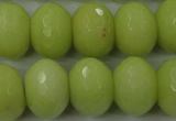 CCN949 15.5 inches 14*18mm faceted rondelle candy jade beads