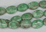 CCO117 15.5 inches 10*14mm oval dyed natural chrysotine beads