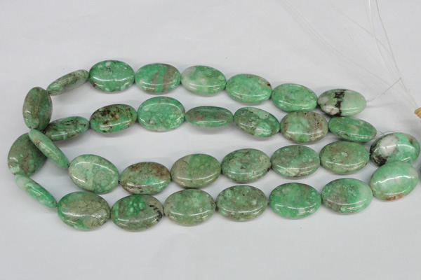 CCO120 15.5 inches 18*25mm oval dyed natural chrysotine beads