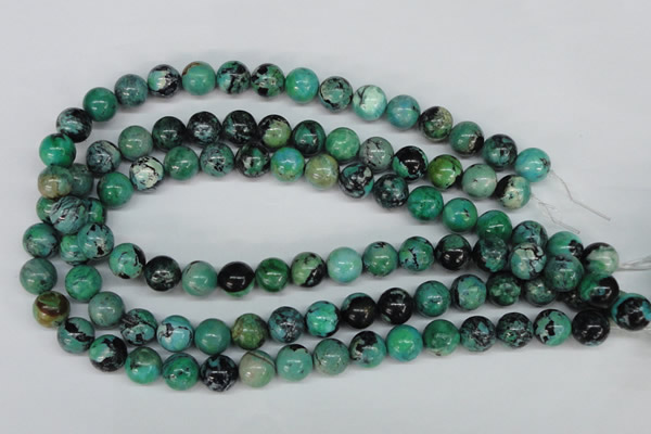 CCO144 15.5 inches 12mm round dyed natural chrysotine beads